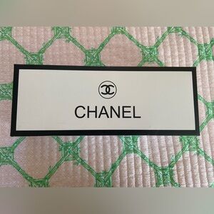 Chanel White and Black Empty Logo Box!  New!